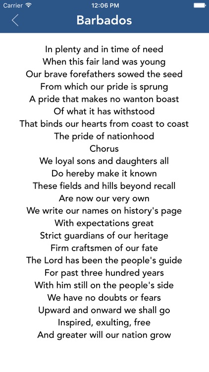 Barbados National Anthem