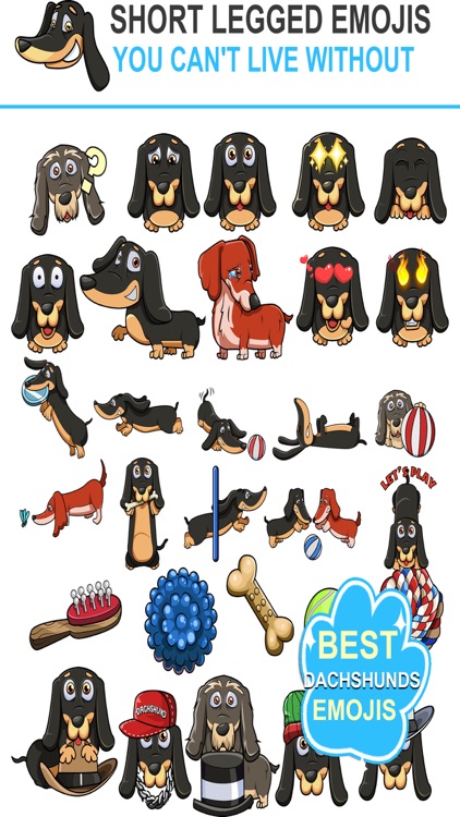DoxMoji - Dachshunds Emoji Stickers