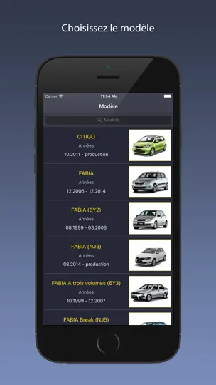 Capture d'écran de TechApp Pour Skoda sur iPhone 1