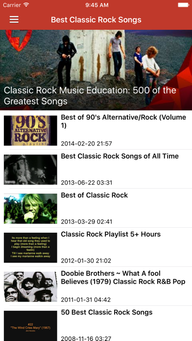 Classic Rock Free - Songs, Radio & News Screenshot 3 - AppWisp.com Classic Rock Free - Songs, Radio & News Screenshot 3 - AppWisp.com