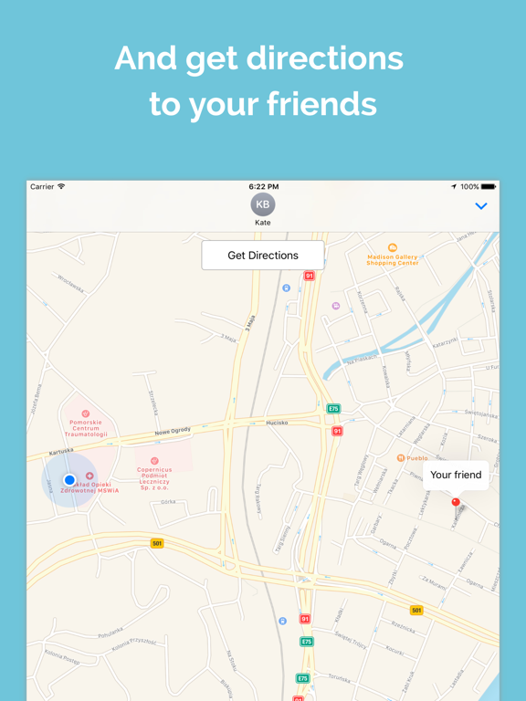 Screenshot #5 pour Share Location - Share location with your friends