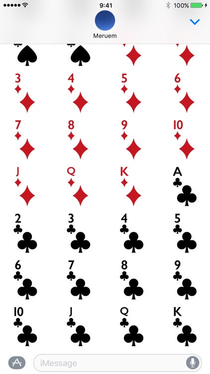 Card Stickers for iMessage