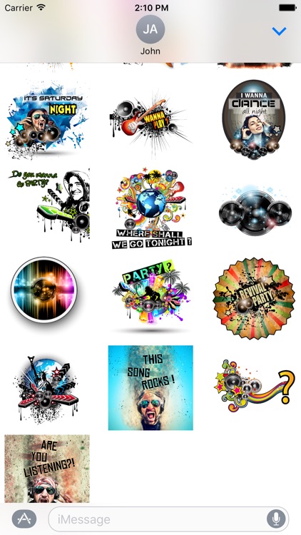 Let's Party Stickers for iMessages screenshot-3