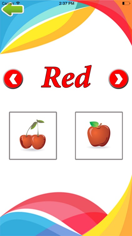 Learning colors to kids