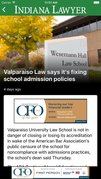 Screenshot #2 pour The Indiana Lawyer