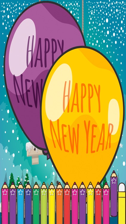 Happy New Year Coloring for kids Holiday Games