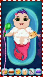 Mommy's Mermaid Newborn Baby Christmas Fun Salon screenshot #2 for iPhone