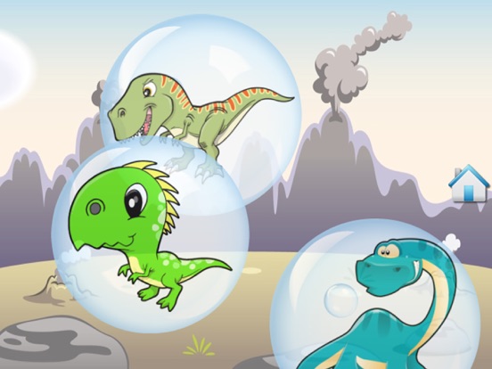 Dino Bubbles for Toddlers : discover the Dinosaurs ! FREE App iPad screenshot