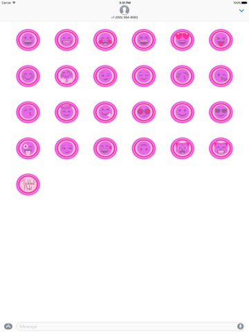 Tickled Pink! (Pinktastic Emoji Stickers)のおすすめ画像2