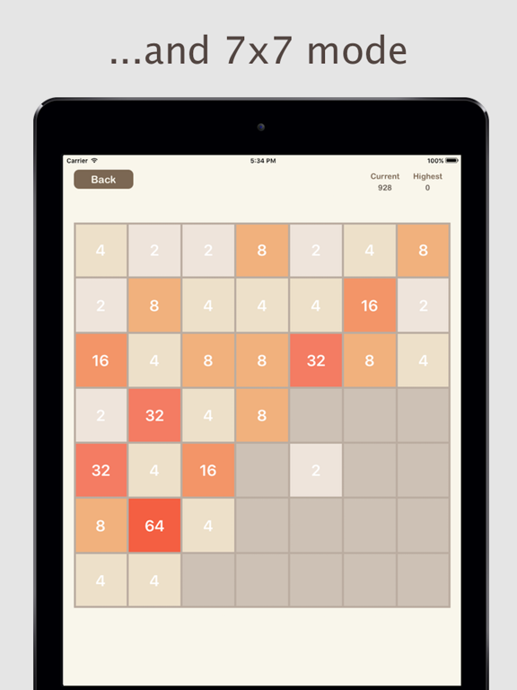 All 2048 - 3x3, 4x4, 5x5, 6x6 and more in one app! iPad screenshot