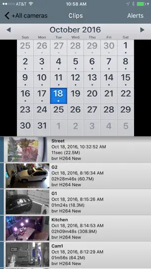 Captura de pantalla de SentryPODS en iPhone 1