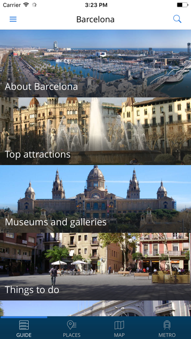 Screenshot #1 pour Barcelone Guide Voyage avec Offline Maps