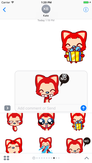 Red Fox Stickers Pack(圖4)-速報App