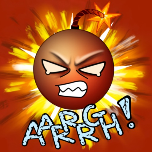 Aargh Stress Bomb Stickers for Angry Text Messages icon