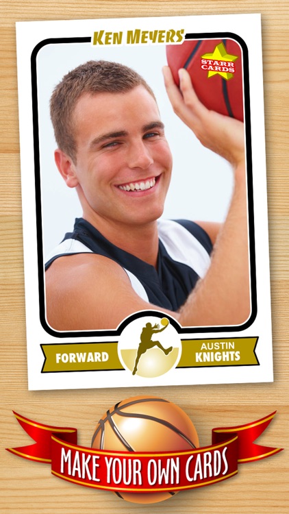 Basketball Card Maker (Ad Free) - Make Your Own Custom Basketball Cards with Starr Cards