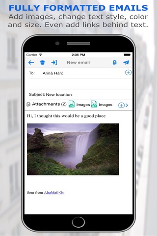 AltaMail Go for iPhone screenshot 3