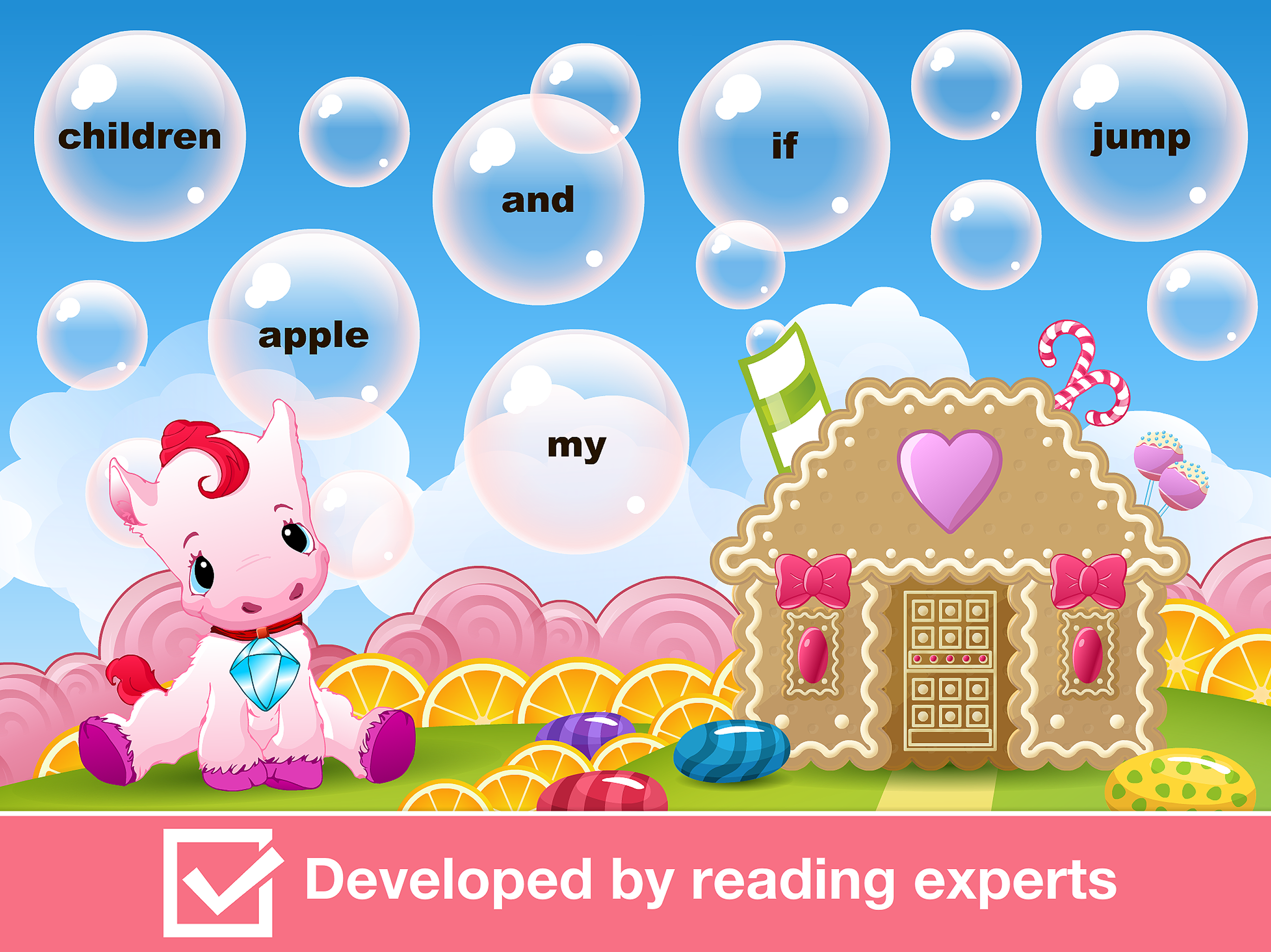Sight Words Games in Candy Land - Reading for kids