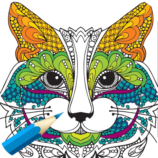 Adult Coloring Drawing Book & Color Therapy Pages