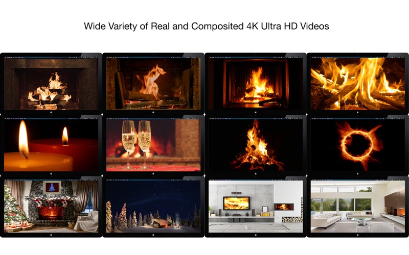 fireplace 4k - live wallpaper iphone screenshot 4