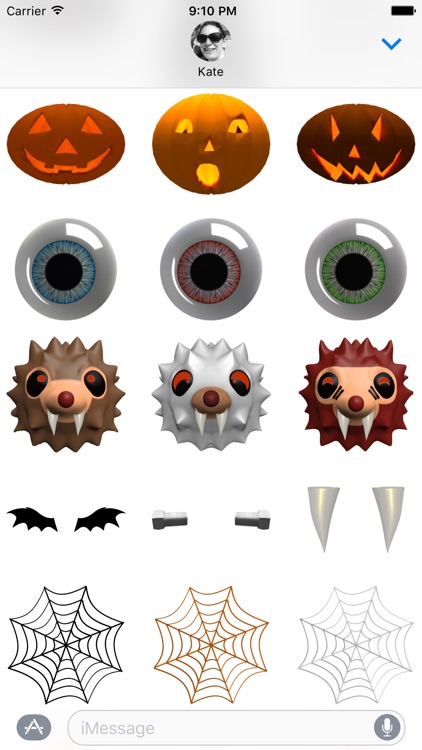 HedgeHoger Heads Halloween Stickers
