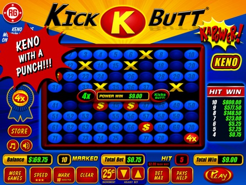 Kick Butt Keno HD screenshot 3