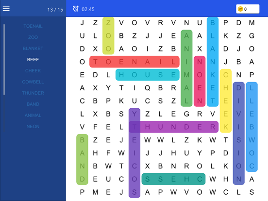 Screenshot #4 pour Word Search Colourful