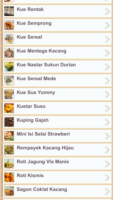 Screenshot #2 pour Resep Kue Kering Indonesia