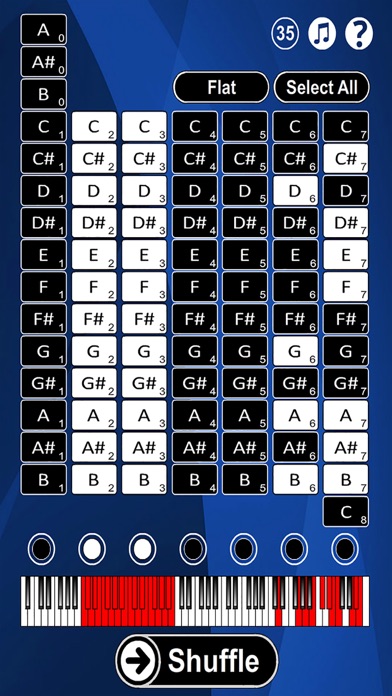 Piano Notes Flash Cards screenshot1