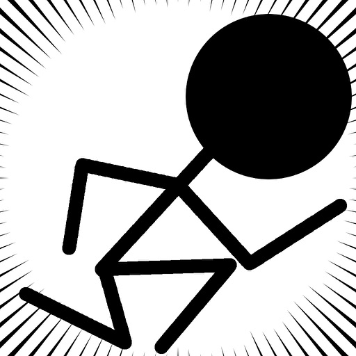 Jump!!~Free 2D stick figure scroll action game~ Icon
