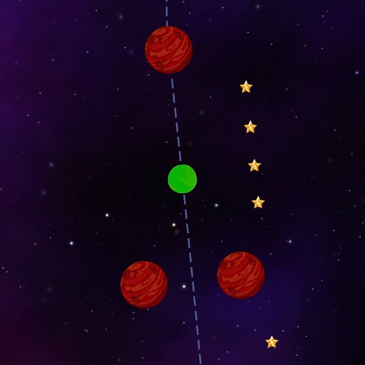 Incredible Journey of Green Dot 2. Dark space. iOS App