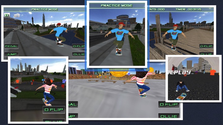 Screenshot #3 pour Extreme Skateboarder - Die Hard Racer Chase 3D Game