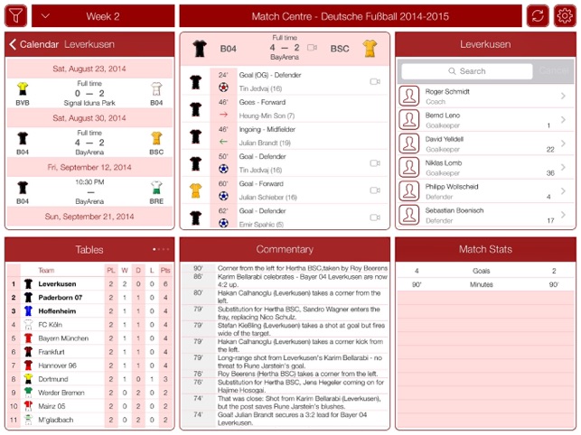 Deutsche Fußball 2016-2017 - Match Centr