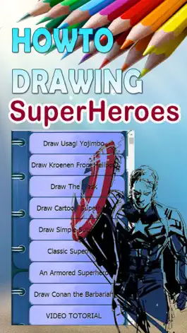 Game screenshot Easy How to Drawings of Superheroes Step by Step apk