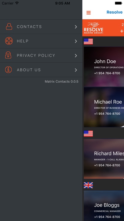 RMG Emergency Contacts