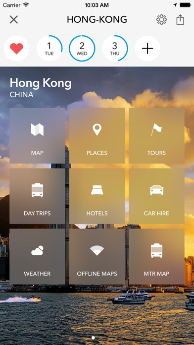 Screenshot #1 pour Hong Kong - Carte hors ligne et guide de la ville