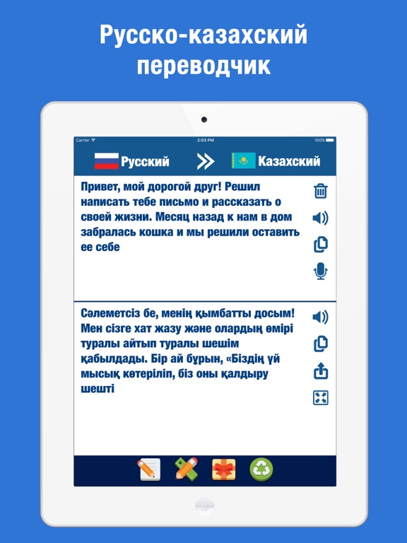 Screenshot #4 pour Русско-казахский переводчик и словарь
