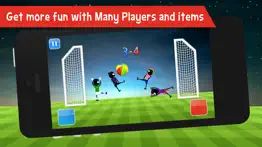 stickman soccer physics - fun 2 player games free iphone screenshot 2