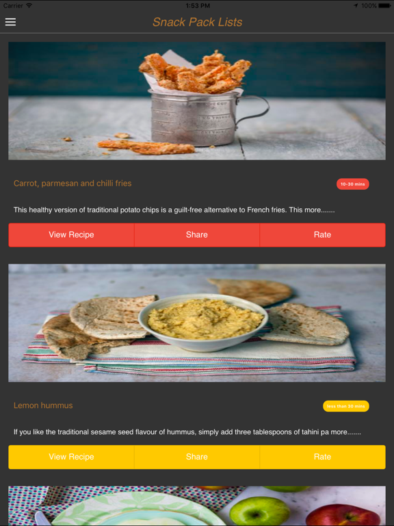 Screenshot #6 pour Healthy snack ideas