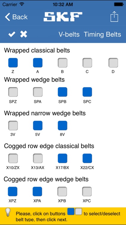 SKF Belt Calc