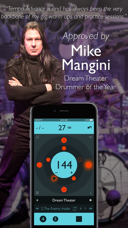 Tempo Advance - Metronome Polyrhythms and Setlists