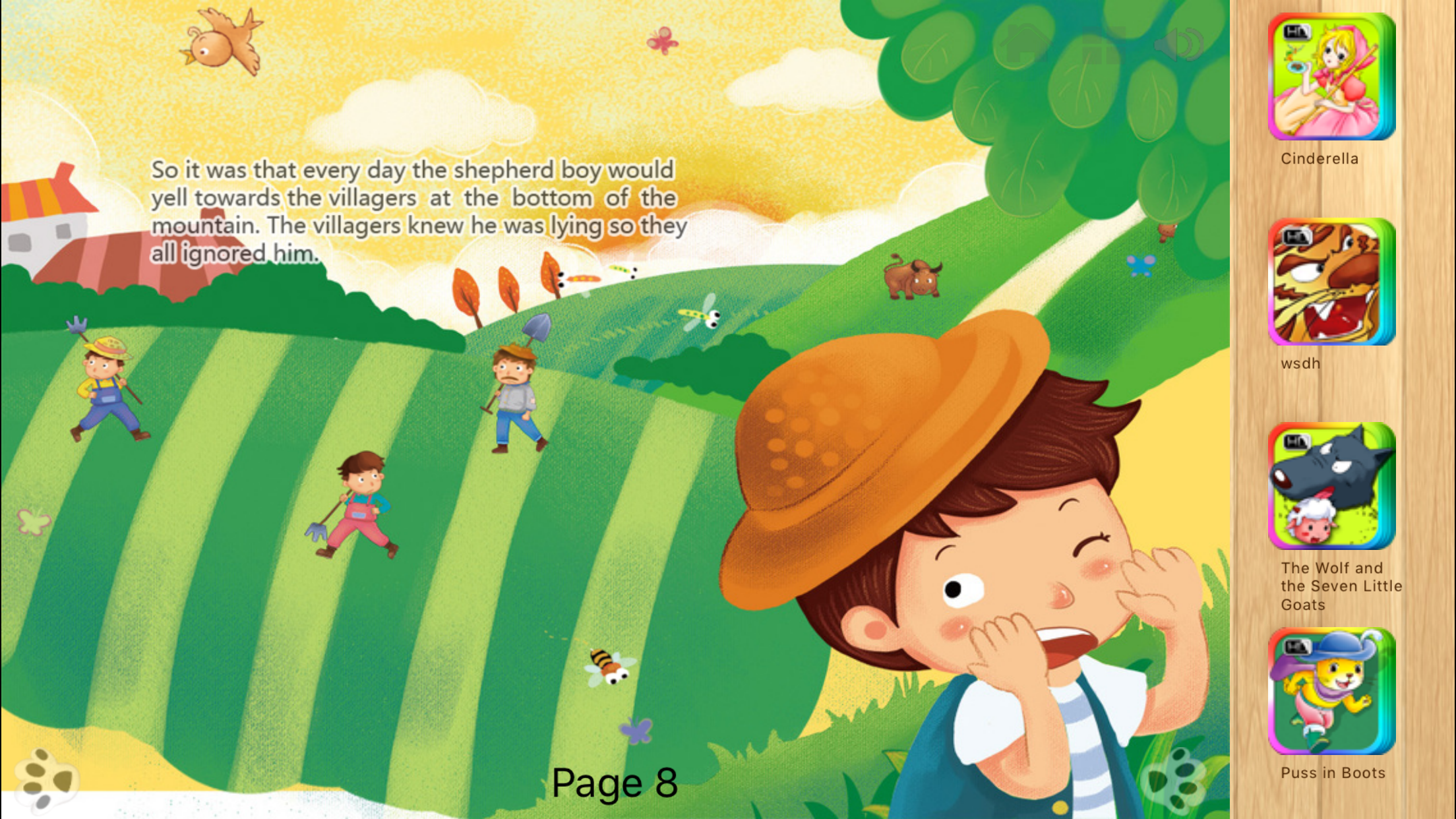 The Boy Who Cried Wolf Interactive Book iBigToy