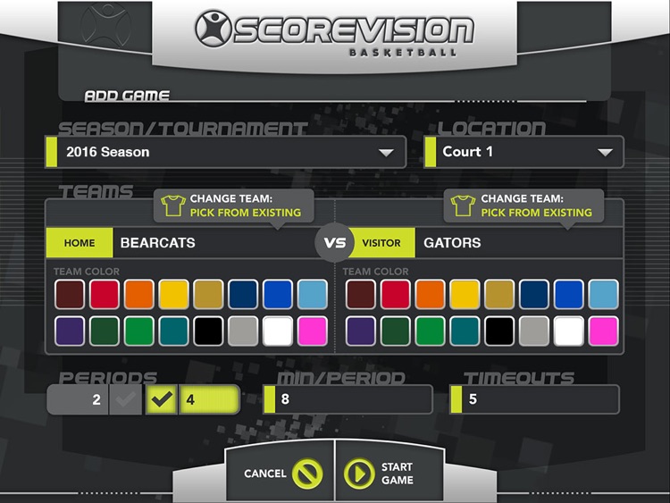 ScoreVision Basketball Scorekeeper