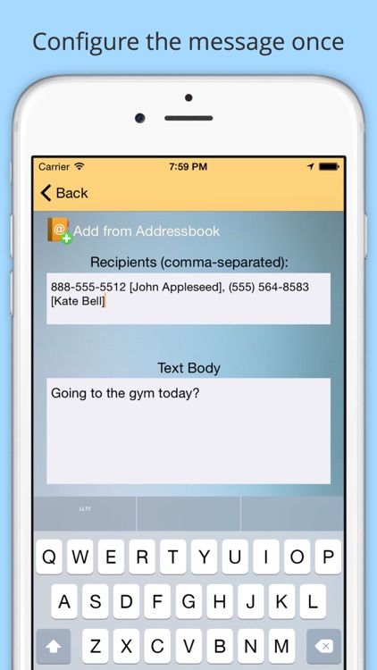 QuickText: Send SMS from Today Widget