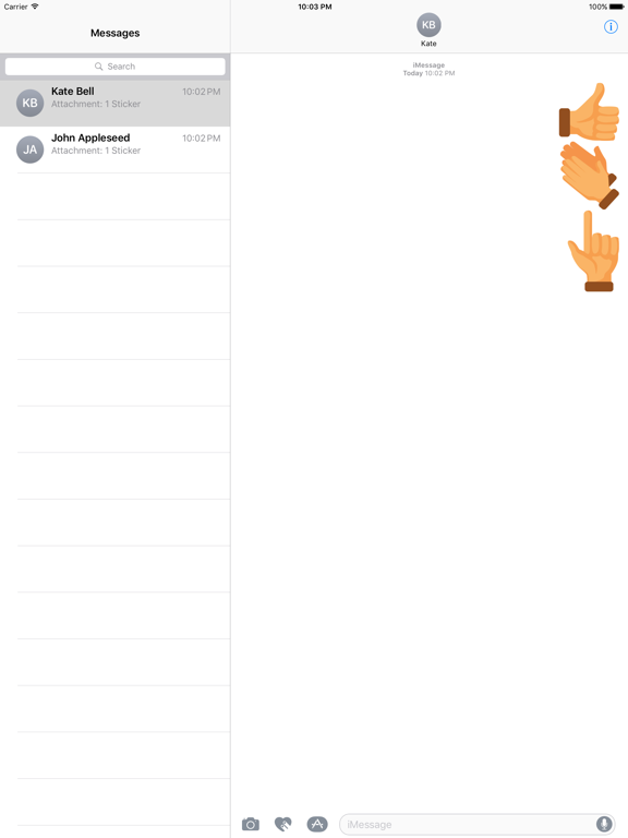 Screenshot #4 pour Hand Sign Stickers