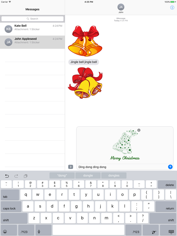 Screenshot #6 pour Christmas Jingle Bells Stickers