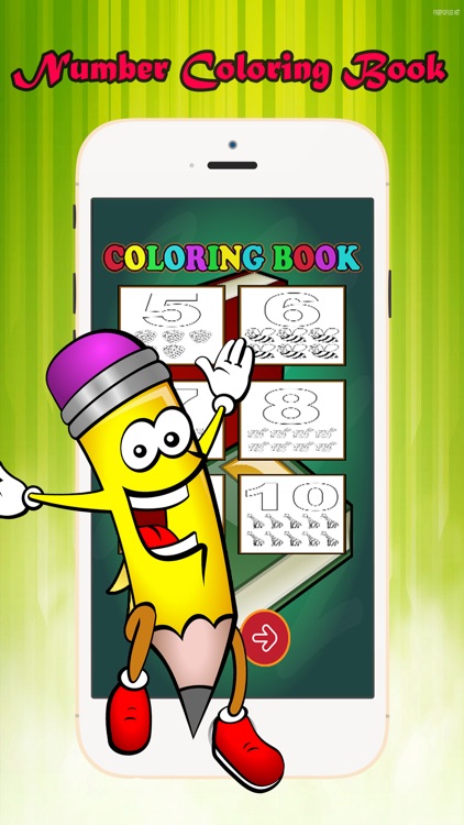 Coloring Book: 123 Write Learn English Number Page