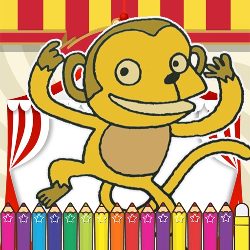 Monkeys Coloring Fun for kids the Fifth Edition