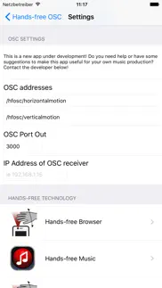 hands-free osc: control music with gestures iphone screenshot 1