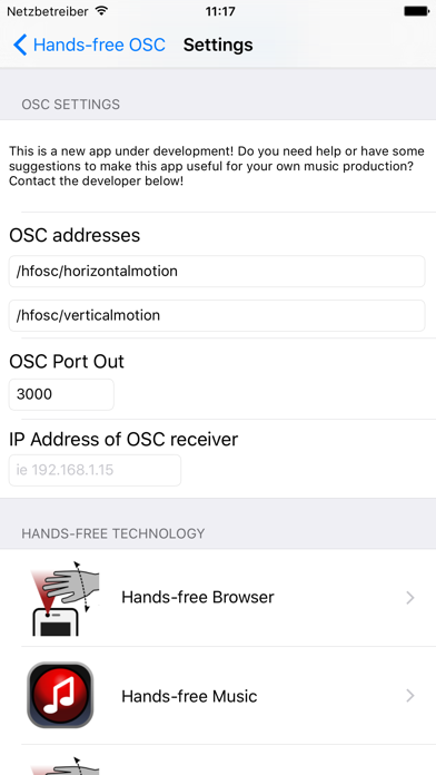 Screenshot #1 pour Hands-free OSC: control music with gestures
