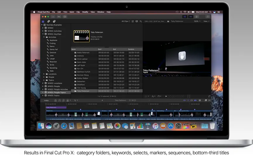 Capture d'écran de MovieSlate® KeyClips sur iPhone 1